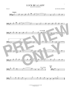 Luck Be A Lady von Frank Loesser (Download) 