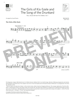 The Girls of Kis-Szele and The Song of the Drunkard von Béla Bartók (Download) 