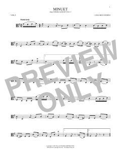 Minuet von Luigi Boccherini (Download) 