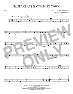 Santa Claus Is Comin' To Town von Fred Coots (Download) 