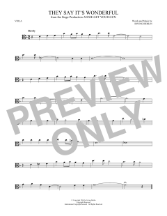 They Say It's Wonderful von Irving Berlin (Download) 