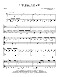 A Million Dreams von Benj Pasek (Download) 