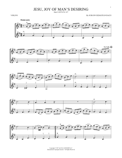 Jesu, Joy Of Man's Desiring von Johann Sebastian Bach (Download) 