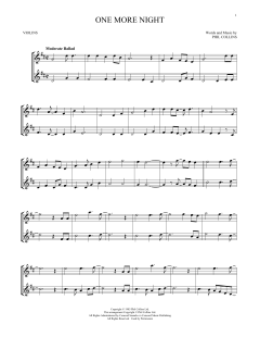 One More Night von Phil Collins (Download) 