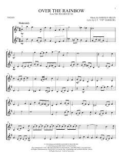 Over The Rainbow von Harold Arlen (Download) 