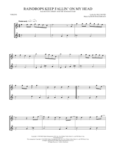 Raindrops Keep Fallin' On My Head von Hal David (Download) 