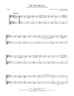 Silver Bells von Ray Evans (Download) 