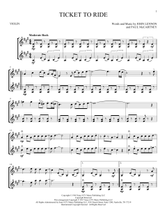 Ticket To Ride von The Beatles (Download) 