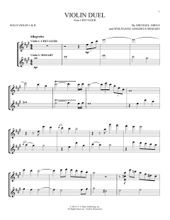 Violin Duel von Wolfgang Amadeus Mozart (Download) 