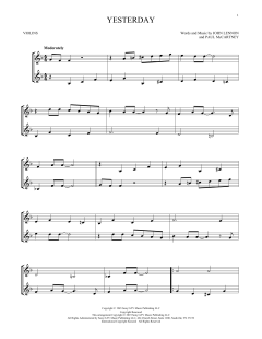 Yesterday von The Beatles (Download) 