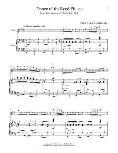Dance Of The Reed Flutes, Op. 71a von Pyotr Il'yich Tchaikovsky (Download) 