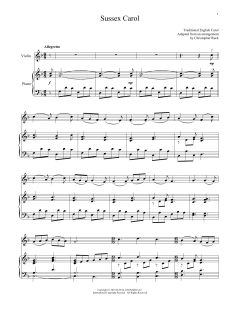 Sussex Carol von Traditional English Carol (Download) 