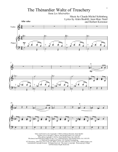 The Thénardier Waltz Of Treachery von Alain Boublil (Download) 