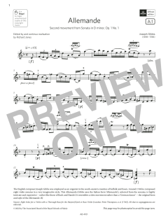 Allemande von Joseph Gibbs (Download) 