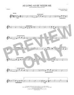 As Long As He Needs Me von Lionel Bart (Download) 