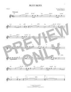 Blue Skies von Irving Berlin (Download) 
