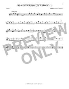 Brandenburg Concerto No. 3 von Johann Sebastian Bach (Download) 