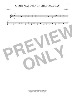 Christ Was Born On Christmas Day von Traditional (Download) 