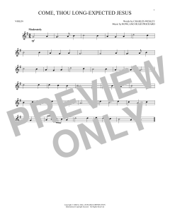 Come, Thou Long-Expected Jesus von Charles Wesley (Download) 