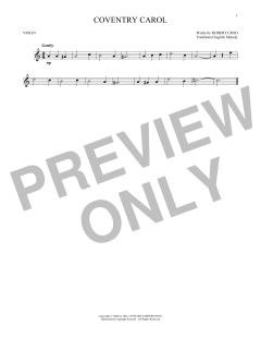 Coventry Carol von Robert Croo (Download) 