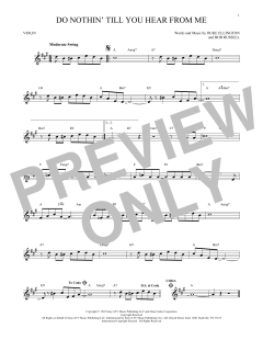 Do Nothin' Till You Hear From Me von Bob Russell (Download) 