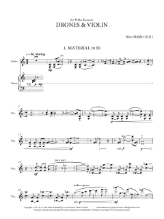 Drones And Violin von Nico Muhly (Download) 