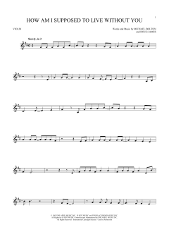 How Am I Supposed To Live Without You von Michael Bolton (Download) 