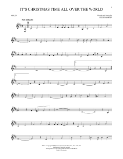 It's Christmas Time All Over The World von Hugh Martin (Download) 