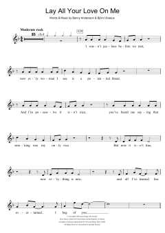 Lay All Your Love On Me von ABBA (Download) 