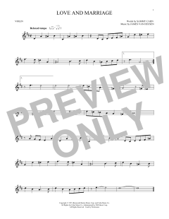Love And Marriage von Sammy Cahn (Download) 