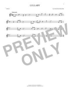Lullaby von Johannes Brahms (Download) 
