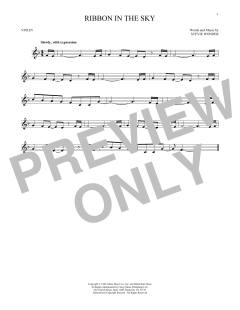 Ribbon In The Sky von Stevie Wonder (Download) 