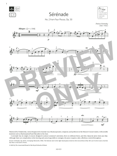 Sérénade von Anton Arensky (Download) 