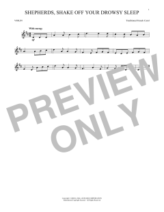 Shepherds, Shake Off Your Drowsy Sleep von Traditional French Carol (Download) 