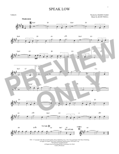 Speak Low von Ogden Nash (Download) 