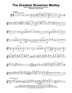 The Greatest Showman Medley von Benj Pasek (Download) 