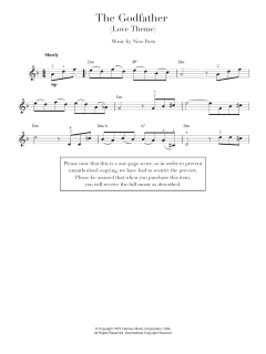Theme from The Godfather von Nino Rota (Download) 