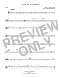 This Can't Be Love von Richard Rodgers (Download) 