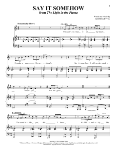 Say It Somehow von Adam Guettel (Download) 