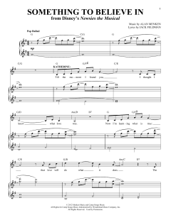 Something To Believe In von Alan Menken (Download) 