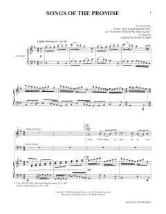 Songs Of The Promise von Joseph M. Martin (Download) 