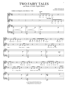 Two Fairy Tales von Stephen Sondheim (Download) 