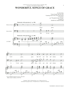 Wonderful Songs of Grace von Joseph M. Martin (Download) 