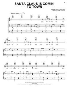 Santa Claus Is Comin' To Town von Fred Coots (Download) 