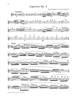 Capriccio No. 3 von Niccolò Paganini (Download) 
