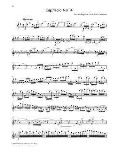 Capriccio No. 4 von Niccolò Paganini (Download) 