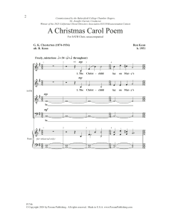 A Christmas Carol Poem von Ron Kean (Download) 