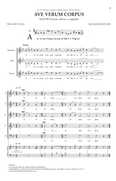 Ave Verum Corpus von Richard Burchard (Download) 