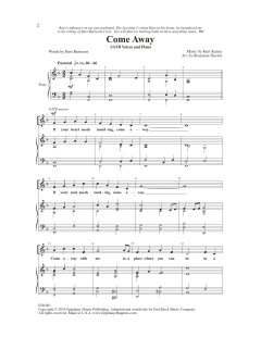 Come Away von Kurt Kaiser (Download) 