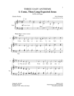 Come, Thou Long-Expected Jesus von Nick Strimple (Download) 